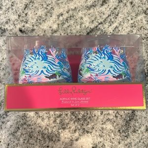 Lilly Pulitzer Acrylic Wine Glasses